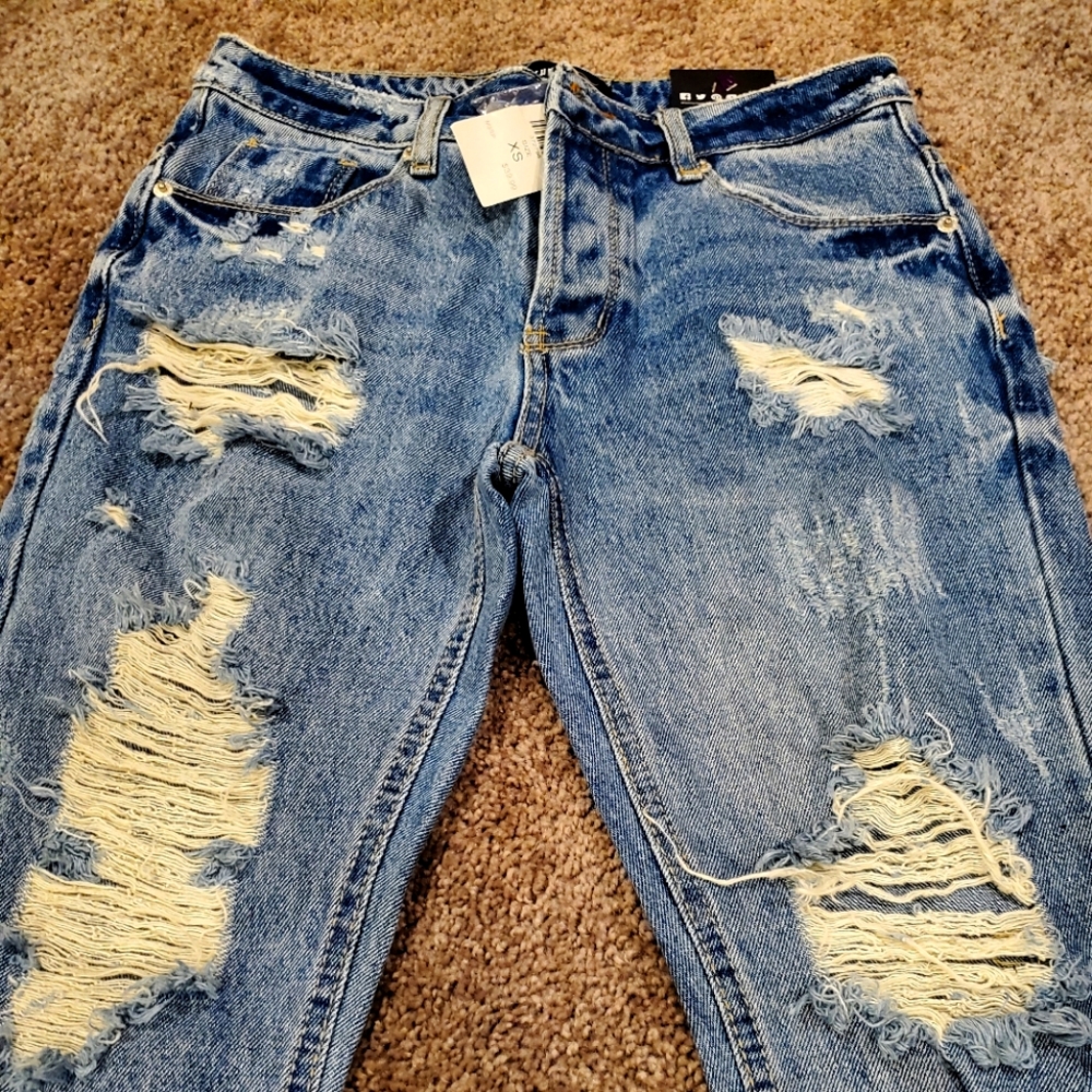 Medium Blue Wash Jeans Denim